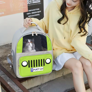 Toptan sevimli köpek sırt çantası moda Oxford malzeme nefes Pet açık seyahat taşıyıcısı taşınabilir katlanabilir katı - Product Image 2