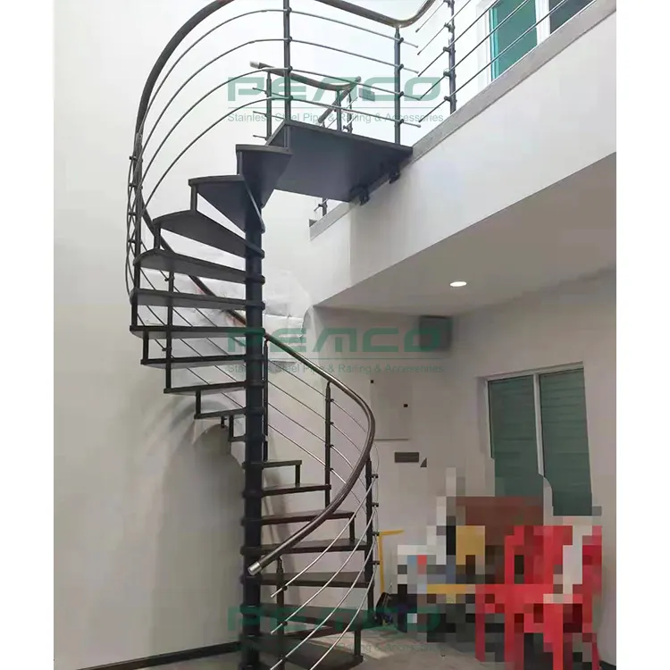 Cina produttore scale salvaspazio personalizzate kit di gradini in acciaio disegni di scale a spirale per interni
