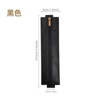 Porte-stylo A5 réglable et portable, petite capacité, avec bande élastique, étanche, en papier Kraft DuPont, avec fermeture éclair, pour carnet