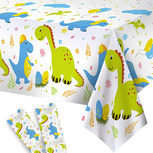 <span class=keywords><strong>Nappe</strong></span> de fête d'<span class=keywords><strong>anniversaire</strong></span> <span class=keywords><strong>dinosaure</strong></span>-housse de Table jetable en plastique <span class=keywords><strong>dinosaure</strong></span> - Product Image 3