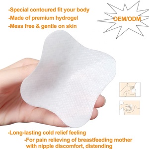 Coussinets d'allaitement en hydrogel CSI, marque OEM, ultra-fins, ultra-doux, 4-8 heures de fraîcheur, soulagement instantané de la douleur aux mamelons, s'adapte à la forme de la poitrine - Product Image 1