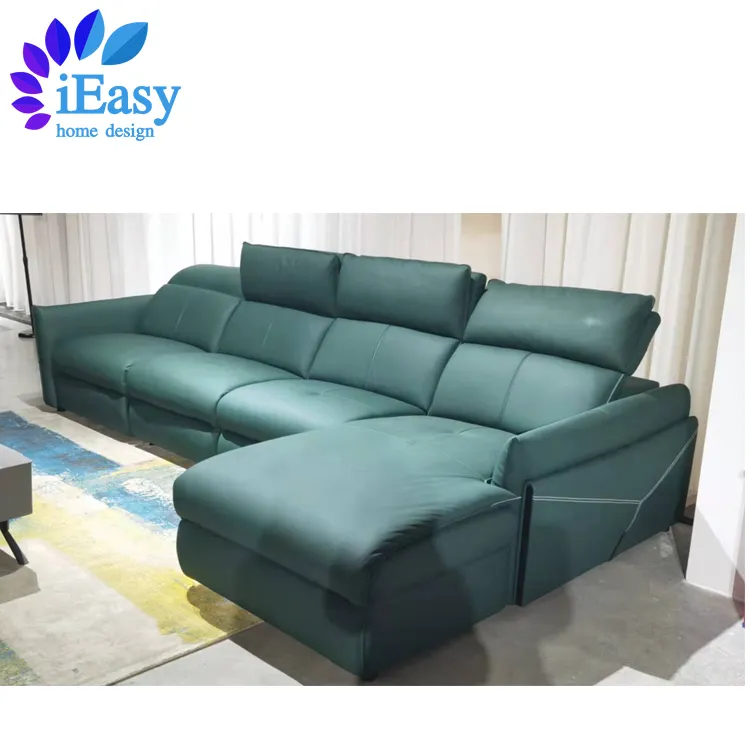 IEasy – meubles de salon, appui-tête réglable, canapé inclinable électrique, coin salon en cuir avec fauteuils inclinables électriques, dos bas