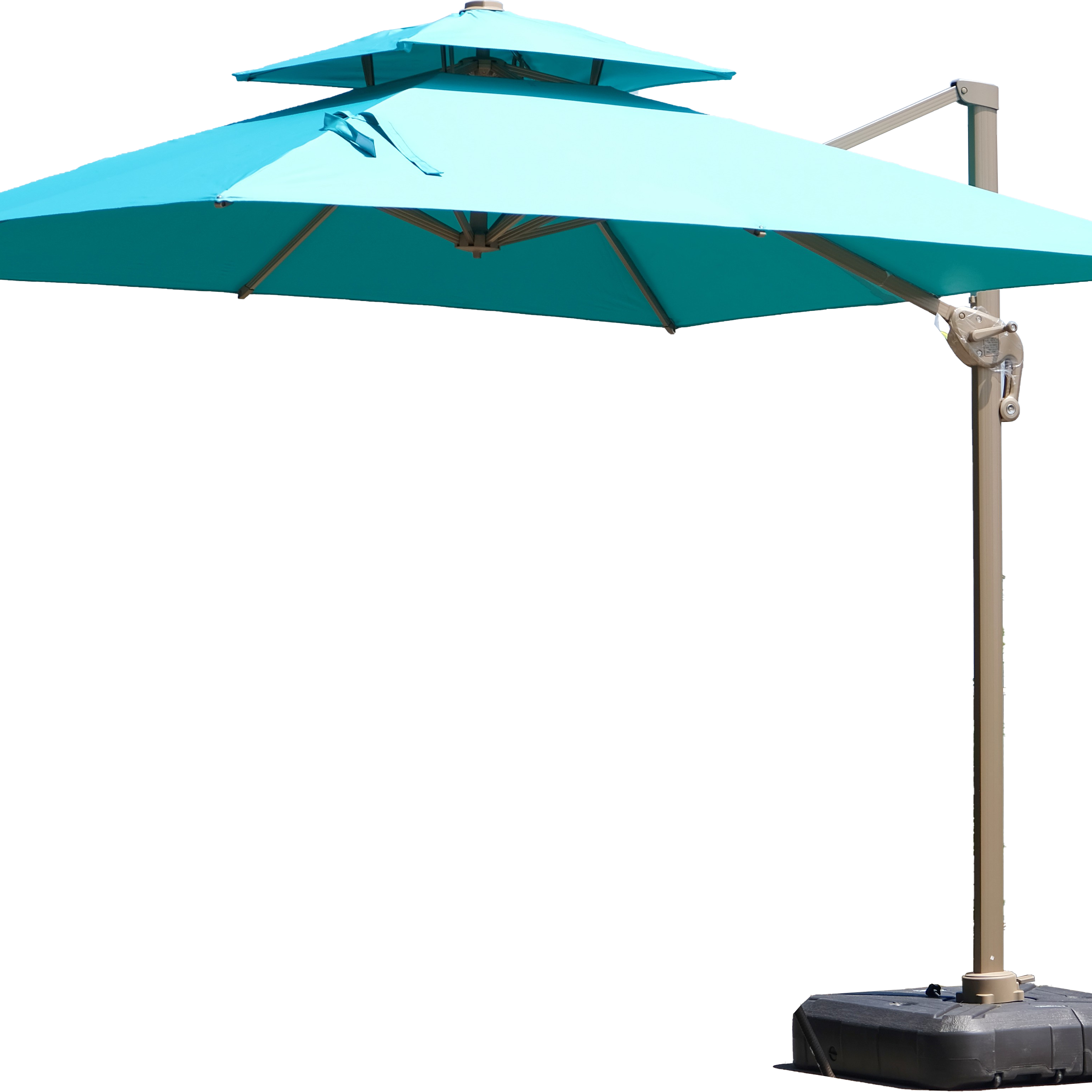 Modern and Windproof Rome Beach Umbrella Manufacturer's Cheap Stock Banana Umbrella for Outdoor Furniture for Weddings
