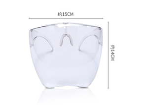 वयस्कों के लिए अलग करने योग्य नया बहुरंगा गॉगल धूप का चश्मा फुल कवर एंटी फॉग पीसी क्लियर प्लास्टिक फेस - Product Image 6
