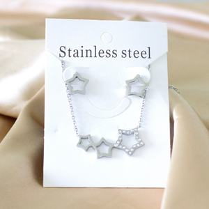 ชุดเครื่องประดับเด็กน่ารักสวยงาม ชุดเครื่องประดับการ์ตูนชุบทอง ราคาถูก ต่างหูแบบห้อย - Product Image 6