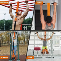 Juego de Bandas de Resistencia para Asistencia en Dominadas RS, 75 LBS, Incluye Anclaje para Puerta y Asas Acolchadas, Equipo de Ejercicio Resistente para Gimnasio en Casa