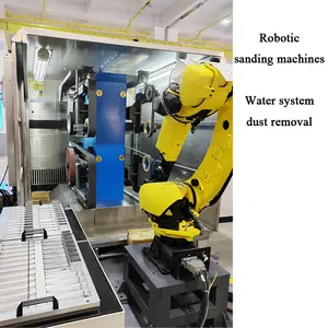 Water Dust Removal Wet Deburring Polishing Machine For Stainless Steel Iron Parts Brass Faucet Zinc Aluminum Alloy Door Handle