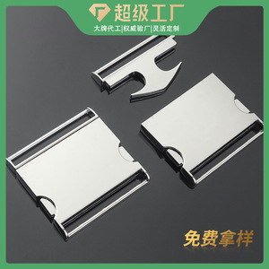 Side Release Buckle Zinc Alloy Silver Black Durable For Bags <b>Webbing</b> Hardware Accessory - Product Image 5