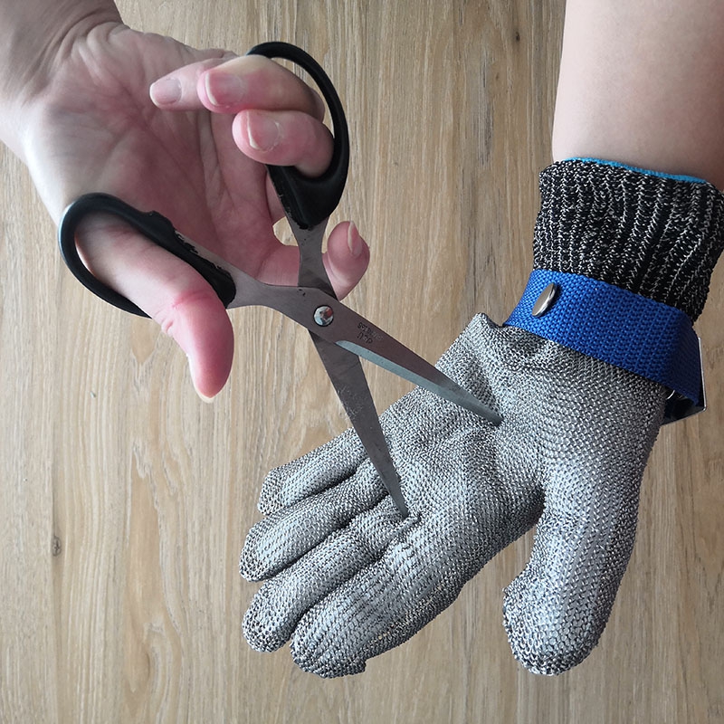 Gants Résistants Aux Coupures Gants De Boucher En Acier Inoxydable