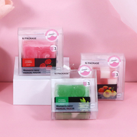 Boîte en plastique pliante transparente Boîte d'emballage transparente en PVC PET personnalisée pour produits de détail Affichage électronique de rasoir à savon