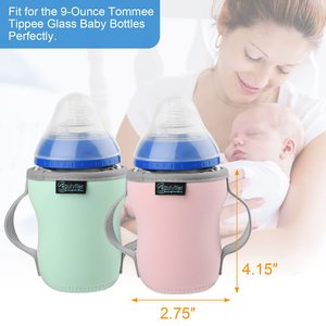 Funda para Biberón de Vidrio <span class=keywords><strong>Tommee</strong></span> <span class=keywords><strong>Tippee</strong></span> Nature, con Doble Asa, Retención de Calor y Frío, Accesorios para Bebidas - Product Image 2
