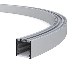 Perfil LED redondo Flexible para techo, aleación de aluminio lineal curva circular personalizable