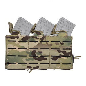 Gilet tactique de haute qualité avec pochette utilitaire triple pour chargeurs, en nylon et polyester, imperméable, compatible Molle - Product Image 1