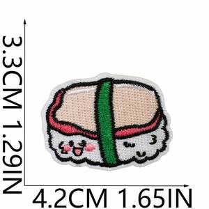 Parches Termoadhesivos Bordados con Diseños de Sushi Japonés - Product Image 5