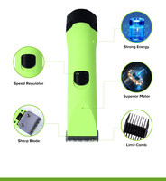 Tondeuse de toilettage pour animaux de compagnie rechargeable et durable Tondeuse à cheveux à faible bruit avec lame A5 Fer et matière plastique Source d'alimentation-Charge