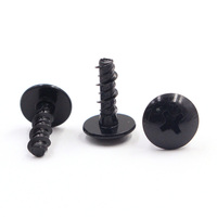 Vis autotaraudeuses à tête parapluie en acier au carbone finition noire, à pointe acérée et à entraînement Phillips, modèles ST3.5, ST4.2, ST4.8, directement du fabricant