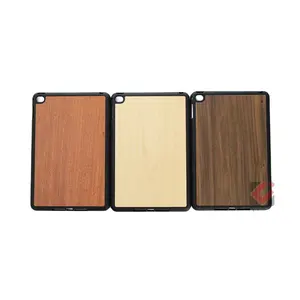 LogoTablet personalizzato custodie per PC Chip di legno custodia protettiva inferiore custodia in legno di bambù per IPad Pro