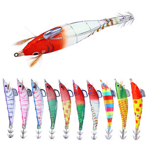 Leurre de pêche en mer artificiel lumineux en forme de banane, 12 cm, 14,3 g, avec hameçon et fil, pour calamar et crevettes - Product Image 1