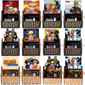 กล่องดนตรีไม้เพ้นท์ลายการ์ตูนอนิเมะ25สไตล์, กล่องดนตรีไม้ akatsuki Konoha <span class=keywords><strong>Kakashi</strong></span> Hokage แขวนผนังตกแต่งแบบ annatto - Product Image 2