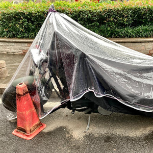 Vente en gros 1.5*2.5m bâche en PVC transparent étanche pour Auto <span class=keywords><strong>moto</strong></span> Van extérieur hiver balcon <span class=keywords><strong>Protection</strong></span> contre la pluie et isolation - Product Image 1