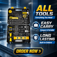 168 pièces, fabricant OEM, vente en gros, kits d'outils combinés, outils à main multifonctions, boîte d'outils dans un coffret rigide, acier à haute teneur en carbone