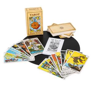 Vente en gros de cartes de tarot personnalisées écologiques pour le divertissement familial, échantillons gratuits, impression sur papier - Product Image 2