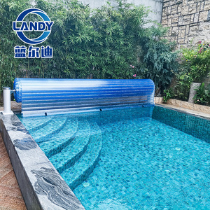 Cubierta Retráctil <span class=keywords><strong>para</strong></span> Piscina Enterrada Landy, Nueva, Automática, Antideslizante, a Prueba de <span class=keywords><strong>Fugas</strong></span>, Resistente a los Rayos UV, Duradera, <span class=keywords><strong>para</strong></span> Niños - Product Image 4
