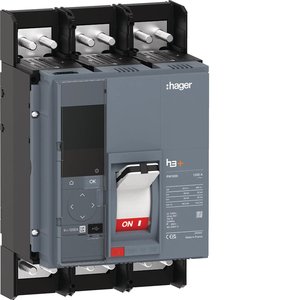 HMQ980NR ปรับแต่งได้ด้วยชุดเบรกเกอร์แบบหล่อขึ้นรูป Hagers รุ่น h3+ PW1600 Energy 3P 1250A 50kA - Product Image 1