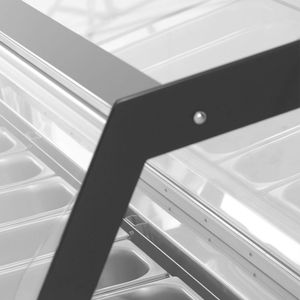 Vitrine commerciale de gelato de congélateur de réfrigérateur d'affichage de crème glacée de 6 plateaux - Product Image 6