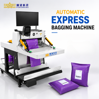 Machine d'emballage automatique commerciale pour sacs PE, équipement industriel d'emballage de colis pour entrepôts de messagerie et e-commerce