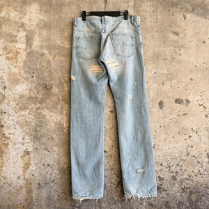 Jeans <span class=keywords><strong>de</strong></span> Mezclilla 100% Algodón <span class=keywords><strong>de</strong></span> Alta Calidad Personalizados OEM para <span class=keywords><strong>Hombre</strong></span>, Estilo Vintage Recto <span class=keywords><strong>de</strong></span> Moda, Jeans Rotos Bordados con Estampado <span class=keywords><strong>de</strong></span> Talla Grande - Product Image 3