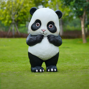 Figurine de panda adorable, sculpture animale personnalisée, protection UV, ornement léger pour jardin, maternelle, <span class=keywords><strong>espace</strong></span> public - Product Image 3