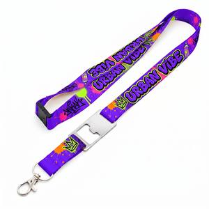 Cordons personnalisés robustes avec ouvre-bouteille, sangles de cou en polyester personnalisées pour cartes d'identité des employés de bureau - Product Image 2