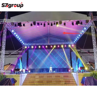 Soporte de Escenario Plegable Portátil de Aleación de Aluminio con Trípode, Soporte de Exhibición Exquisito para Conciertos al Aire Libre