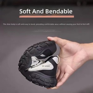 Zapatillas de Seguridad para Mujer, Aptas para el Aeropuerto, Sin Metal, con Puntera de Material Compuesto, Resistentes a Pinchazos, Transpirables, de Malla, para Trabajo en Ensamblaje Electrónico - Product Image 3