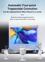 El más nuevo diseño Smart Home Theater 1080P 4K Soporte WiFi de tiro corto Mini portátil Android 13 Sistema de TV inteligente Proyector LED LCD