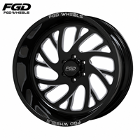 Jantes forgées super simples FGD 22x12 24x14 26x14 26x16 28x16 chromées noires polies 6 trous 6x135 6x120 6x5.5 pour RAM 1500 Ford F150