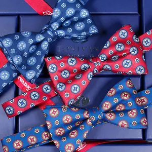 TONIVANI-85 Polyester Digital Printing Bowtie Wholesale Mens Bow Ties Business And Party Paisley Custom Bow Ties
