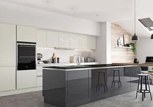 Îlot de cuisine avec évier, armoires de cuisine multifonctionnelles personnalisées, personnalisation complète de la cuisine, armoires murales/de base - Product Image 4