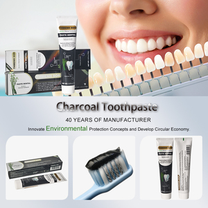 Dentifrice blanchissant au <span class=keywords><strong>charbon</strong></span> de bambou naturel sans fluorure, saveur menthe, marque privée OEM, vente en gros pour fumeurs - Product Image 2