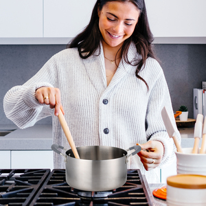 Lennon Ustensiles de cuisine de luxe haut de gamme Pot à soupe en acier inoxydable composite à trois couches Pot à soupe multifonction <span class=keywords><strong>24</strong></span> <span class=keywords><strong>cm</strong></span> - Product Image 6