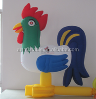 Divertida Mascota Inflable de Pollo con Cuello Largo para Fiestas y Eventos de Carnaval