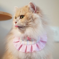 Bavoir décoratif en polyester pour animaux de compagnie, motif dessin animé bonbons, populaire, pour chats et chiens, serviette anti-bave, design mignon, toutes saisons