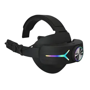 Meta 3'e VR Elite kayış desteğinde RGB pil kafa bandı 8000mAh çalma süresini uzatın