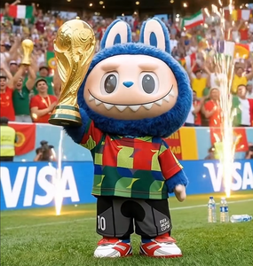 100% Neuf Original POPMART the MONSTERSES FIFAA WORLD'S CUP 26 Catch the Win Labubu Figurine en Vinyle et Peluche Ornementale - Product Image 4