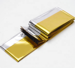 <span class=keywords><strong>Manta</strong></span> <span class=keywords><strong>solar</strong></span> térmica de espacio de rescate de emergencia de papel de Mylar de aluminio resucitado para uso de primeros auxilios para Refugiados al aire libre reutilizable - Product Image 6
