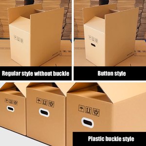 Recycled Corrugated <strong>Moving</strong> <strong>Box</strong> Wholesale Cardboard <strong>Box</strong> <strong>for</strong> Packaging Shipping Mailer <strong>Box</strong> With Plastic Buckle Handle - Product Image 2