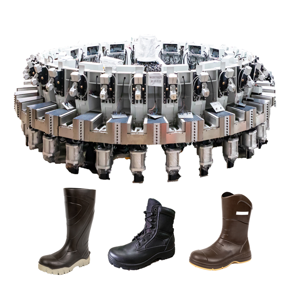 30 станций, машина для изготовления обуви из полиуретана и резины