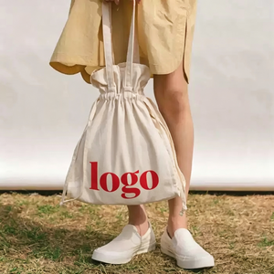 Sacs personnalisés avec logo OEM, sacs en toile de coton personnalisés pour femmes, couleur personnalisée, lettres blanches, sac fourre-tout tendance, sac de courses - Product Image 2