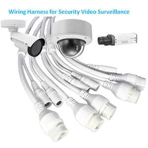 Grosir kustom putih 10pin 28AWG tembaga kuningan PVC jaket aluminium terisolasi IP67 tahan air DC RJ45 konektor <span class=keywords><strong>Harness</strong></span> kabel - Product Image 6